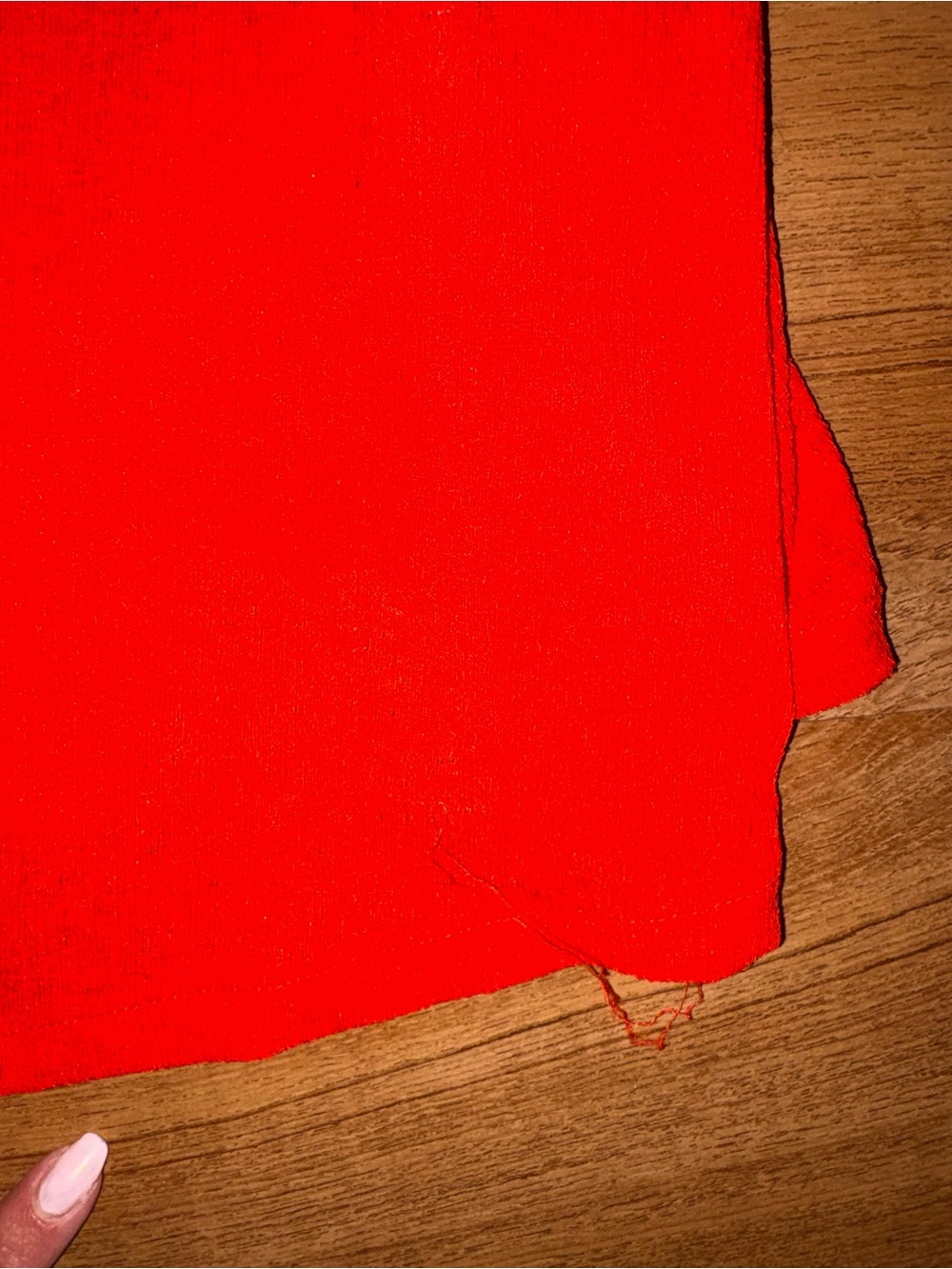 Zara Red Ruffle Slip Mini Dress - Picture 3 of 4